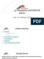 Geography and Ess Research Tips PDF
