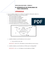 Actividad de Aprendizaje de Problemas de Tres Conjuntos PDF