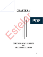 Working System of Archives in India
