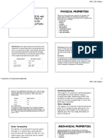 Physical, Mechanical and Chemical Properties of Materials Used in Building Construction