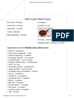 Mutton Lotus Stem Curry, Green Mutton - Vahrehvah PDF