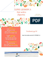 Online Lesson 3 Sports