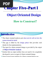 Object Oriented SAD-5 Part I Design