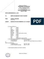 Philippines elementary school memo schedules DLL submission