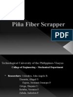 Piña Fiber Scrapper Machine Streamlines Production