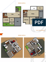 Desain Rumah Tinggal 2 Lantai