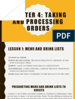 Taking Orders and Presenting Menus Effectively