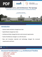 LECTURE - 08-Structural Transformation in Architectural History