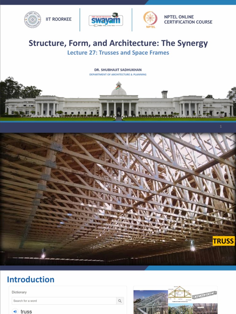 Trusses vs. Space Frames Explained | PDF | Truss | Components