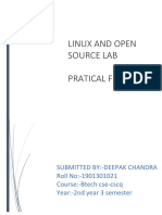 Linux and Open Source Lab Pratical File