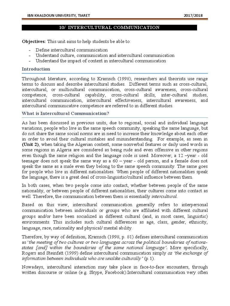Intercultural Communication Insights | PDF | Cross Cultural ...
