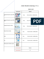 Anhui Skylark Technology CO.,LTD.: Price List