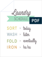 Laundry Schedule PDF