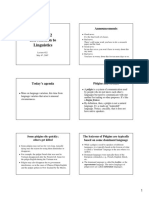 INTD0112 Introduction To Linguistics: Announcements