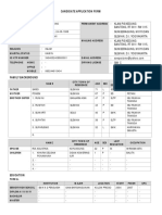 Candidate Application Form - Suparjono - Gis and Survey PDF