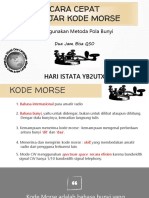 Cara Cepat Belajar Kode Morse 