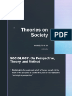Theories On Society: Manuelito S. Uy