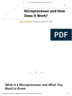 What Is A Microprocessor and How Does It Work - PDF
