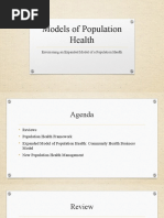 Models of Population Health