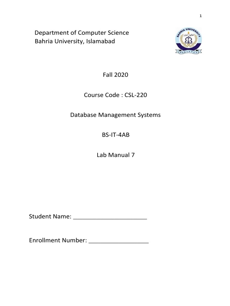 SQL Queries for Database Management Lab | PDF | Sql | Data Management ...