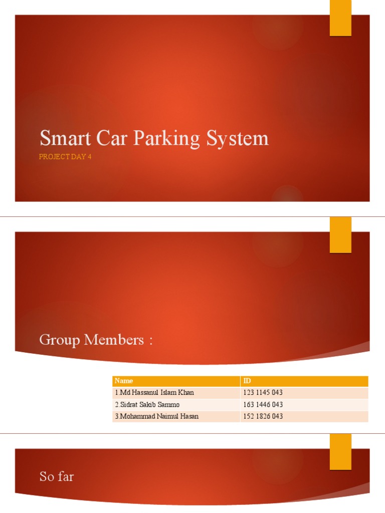 Smart Car Parking System Overview | PDF | Servomechanism | Infrared