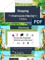 Learn & Talk I: Shopping