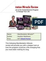 Manifestation Miracle Review - How Does It Change Your Life?