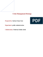 Crisis Management Strategy: Prepared by