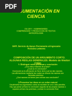 Argumentación Científica