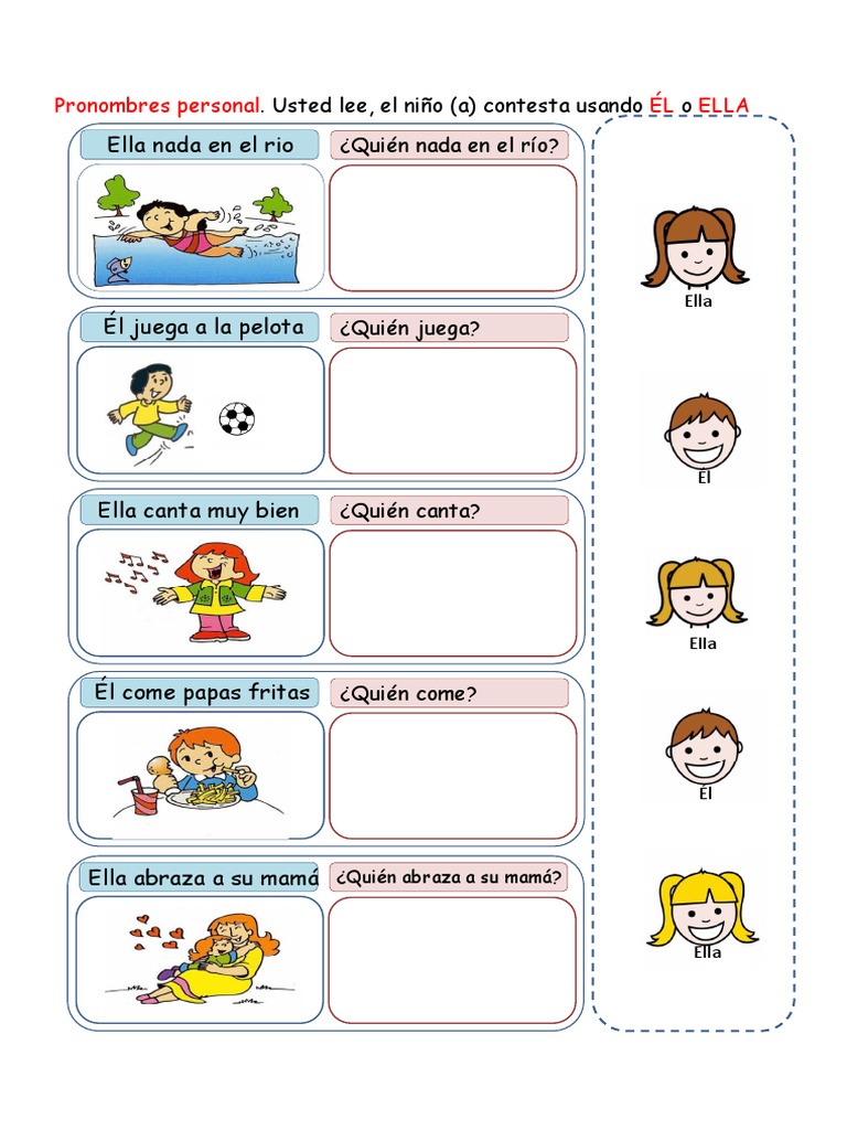 Él Ella Ellos Ellas 1 | PDF