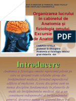 Organizarea Lucrului În Cabinetul de Anatomia Și Fiziologia Omului. (PRACTICA)