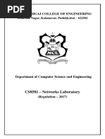 CS8581-Networks Lab - Manual PDF