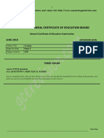 Cameroon General Certificate of Education Board: Geology 2 0755