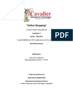 "Online Shopping": A Project Report Submitted by