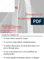 Ch. 10 - Dynamics of Rotational Motion
