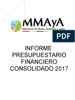 Informe Presupuestario Financiero 2017