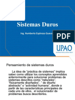 Sistemas Duros: Ing. Humberto Espinoza Guevara