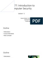 CSE 477: Introduction To Computer Security: Lecture - 1