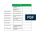 Production Schedule