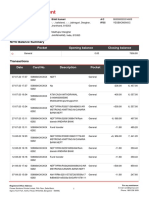 Account Statement: Pocket Opening Balance Closing Balance