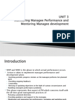 Unit 3 Monitoring Managee Performance and Mentoring Managee Development