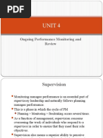 Unit 4: Ongoing Performance Monitoring and Review