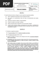 10º ano Ficha de trabalho- preparação para o teste intermédio