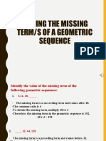 Geometric Sequences - Part 3 (Finding The Missing Term