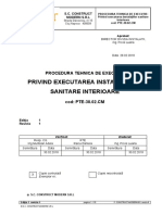 PTE-16.03.ACI E1R1 Executarea instalaţiilor sanitare interioare  reviz. 2012 BELEIU.doc