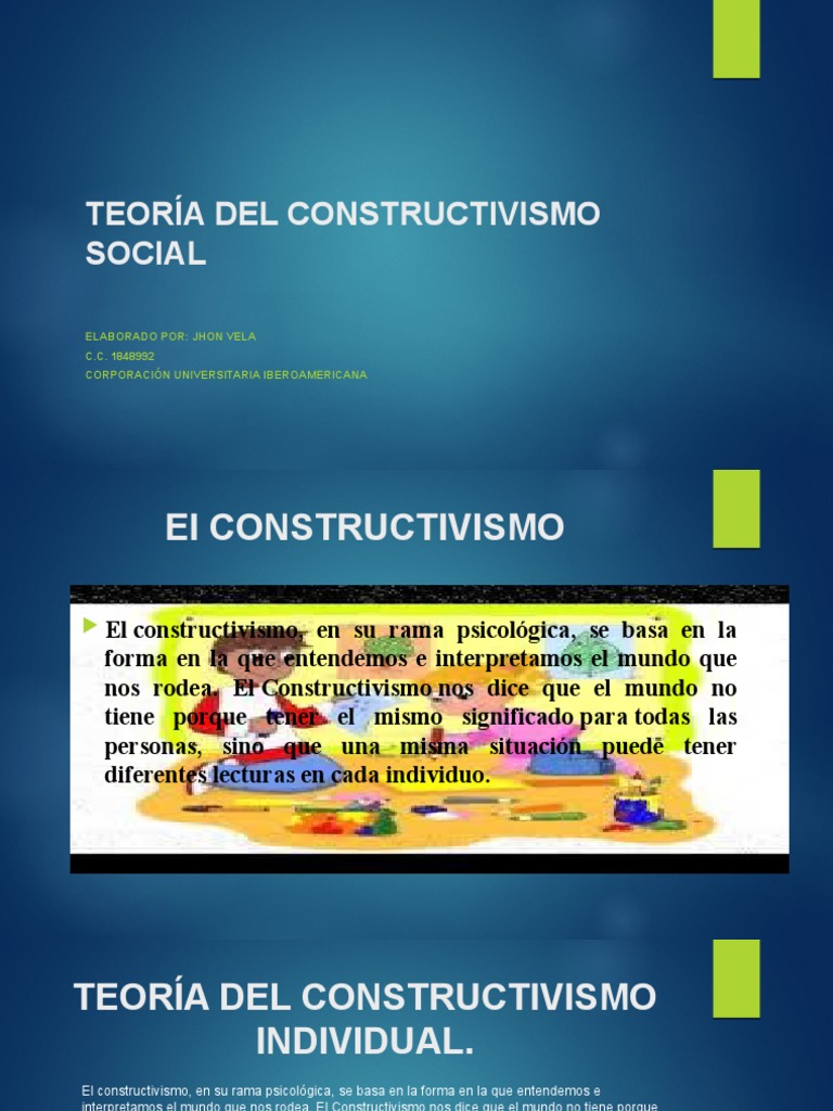 Teoria Del Constructivismo Social – ASVBLE