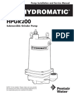 HPGR200: Submersible Grinder Pump