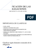 Clasificaci N de Las Obligaciones CCCN 2015 SF