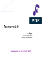 Teamwork Skills: WWW - Exeter.ac - Uk/employability