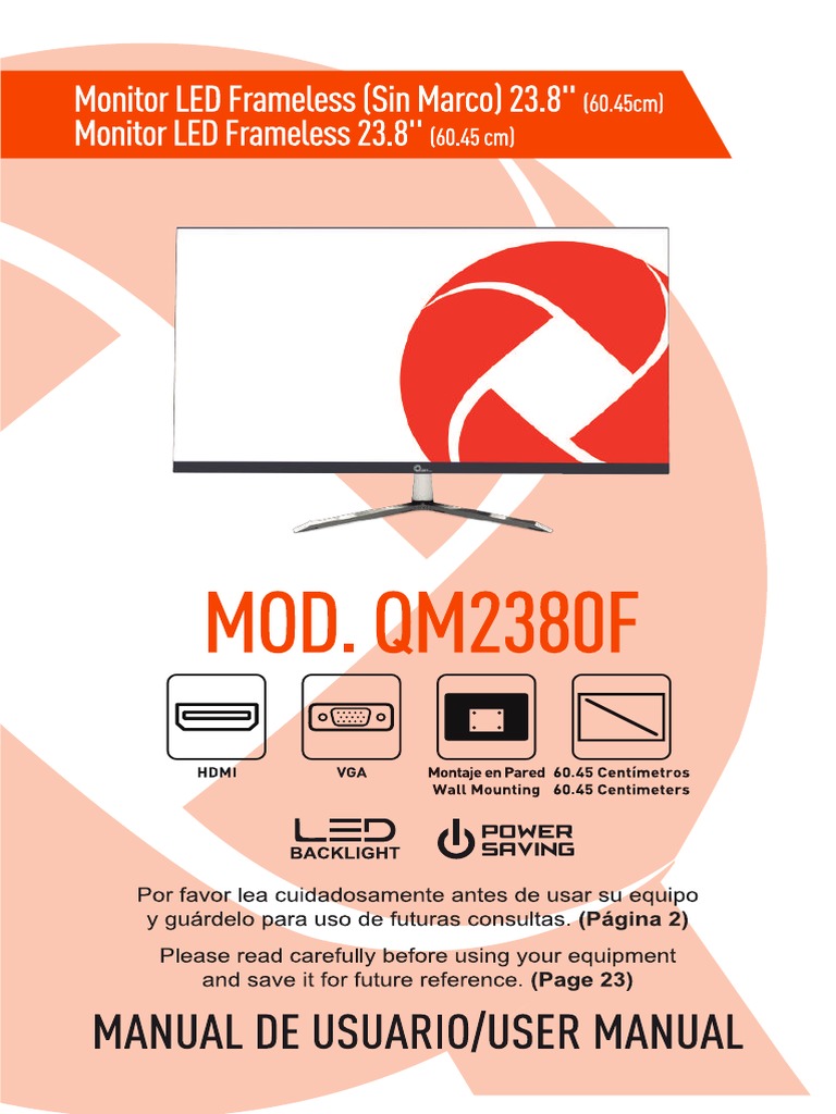 Manual de Usuario Qian Monitor 23.8 LED PDF